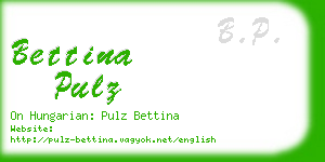 bettina pulz business card